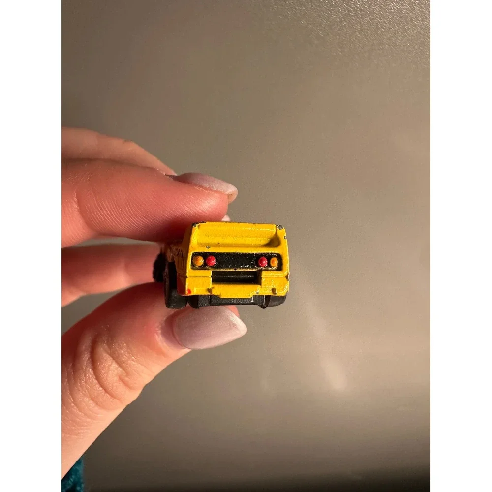 Small Micro Machine Race Car F-40 Yellow & Black # 2 (Snap Back) A Pull Back Toy